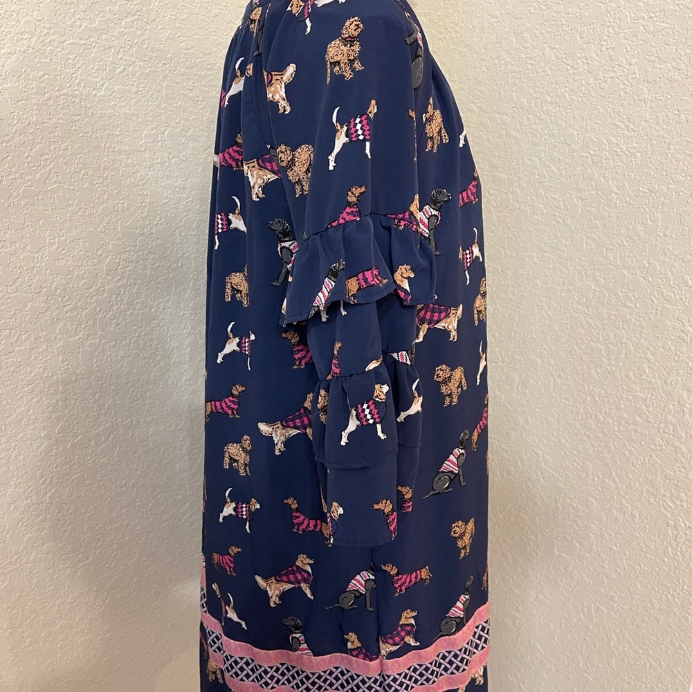 Simply Southern Dog Puppy Navy Dress - Picture 7 of 10